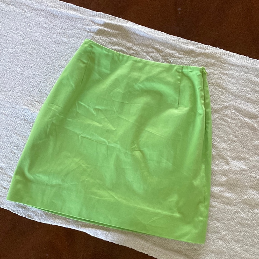 The Andamane Lime Green mini skirt